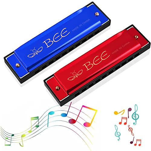 TaimeiMao Mundharmonika C-Dur Harmonica,10 Löcher mundharmonika Diatonisch | Major Blues Harmonika,Mundharmonika,Student, Fortgeschrittene und Anfänger mit Etui