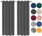 WOLTU Verdunklungsvorhang Blickdicht Samtvorhänge mit Ösen, 2 Stücke Thermogardine Ösenvorhang 300 g/m² Schwere Verdunkelungsgardinen lichtdicht für Schlafzimmer Wohnzimmer, 140x245 cm Dunkelgrau