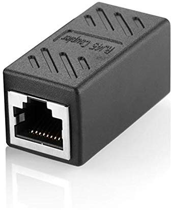 FONGKE Acoplador RJ45, Conector RJ45, Cat7, Cat6, Cat5e, Extensor Adaptador de Cable de Red Hembra a Hembra (Bolsa de 1)