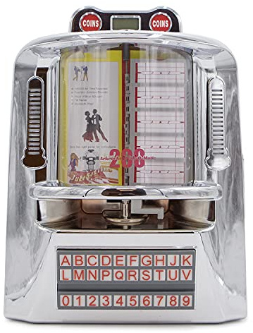 arkrocket 200 Wall-O-Matic Table Jukebox Wallbox Wireless Bluetooth Speaker FM Radio SD USB Retro American Diner Style Tabletop