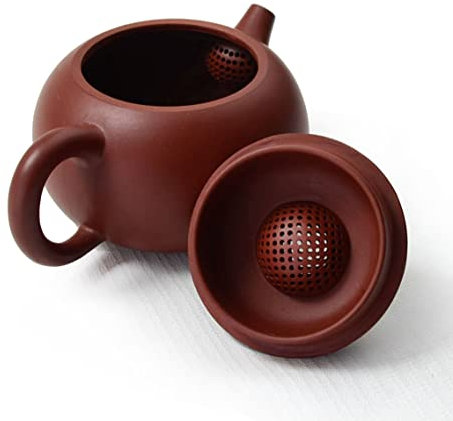 Teekanne Chinesische Zisha Clay Red Pot Dahongpao Xishi für losen Gongfu Tee (M Red SQ)