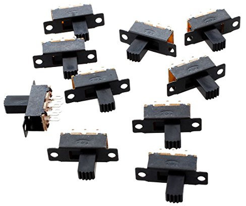(R) 10 Pcs 6 Broches 2 Positions DPDT On/On Interrupteur a glissiere