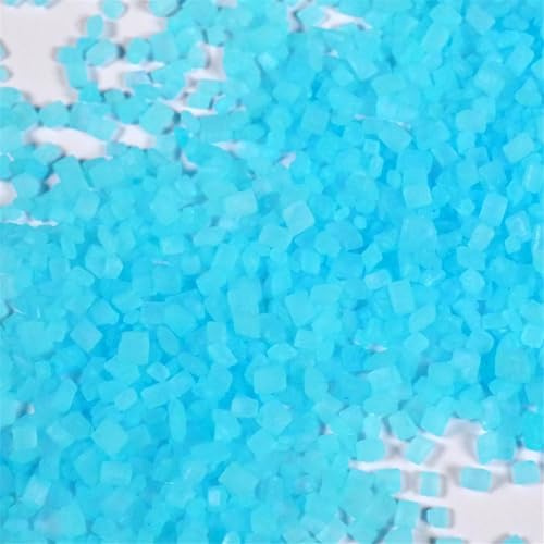 Streuselheld Kristallzucker Hellblau 40g Blaue Kristallzucker-Streusel | feine Zuckerstreusel zum Verzieren essbare Sprinkles für Gebäckkreationen wie Torten, Kuchen, Muffins & Keksen