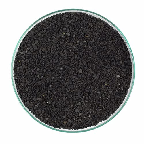 WYSKONT Acuario Arena Grava 20 kg Tanque de peces sustrato natural y decoración Fertilizante natural para el crecimiento de las plantas 100% seguro para organismos vivos Tamaño de grano negro