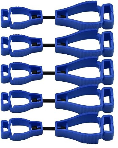 DONGKER Handschuhhalter, 5 Stück Handschuhclips, Handschuh Grabber Clips Halter Sicherheit Arbeitshandschuh Halterung für Feuerwehr, Polizei, Arbeiter