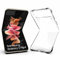N NEWTOP Cover Compatibile con Samsung Galaxy Z Flip 4, Posteriore Semi Rigida TPU Hard Clear Anti-Shock Custodia Guscio Case Retro Protettiva Semirigida Trasparente Angoli Rinforzati Anti Urto