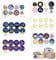 192 Stück 3.8cm Eid Mubarak Aufkleber Ramadan Geschenkaufkleber Selbstklebende Kareem Sticker Islamische Muslim Party Deko Basteln für Geschenke Verpackung Muslim Islam Party Supplies