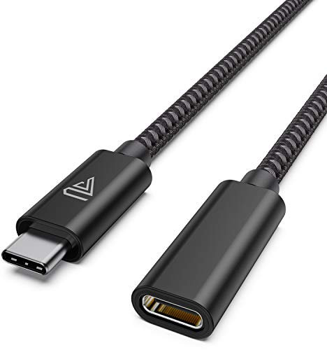 Faracent USB C Extension Cable (20Gbps/240W/1.5Ft), USB 3.2 Type C 3.1 Male to Female Extension Charging & Sync for iPhone 16 15 Pixel PSVR2 MacBook Air Pro/New iPad Dell XPS Surface Book -Black