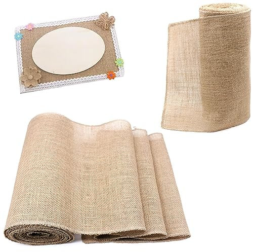 Jute Tischläufer, Juteband 20M*30CM, Tischdeko Hochzeit Jute Tischläufer, Rustikale Dekoration, für Tischdekoration, Hochzeiten und Partys, Neujahr Weihnachten Events