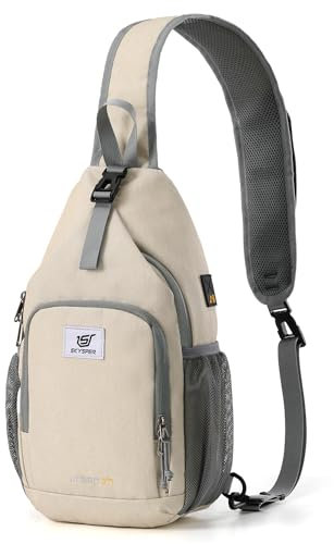 SKYSPER Brusttasche Schultertasche Herren Sling Bag Klein Crossbody Bags Männer Damen Leicht Umhängetasche Wandern Outdoor Reisen