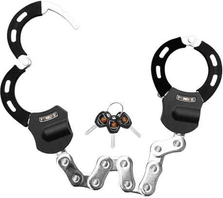 E Scooter Schloss, E Roller Schloss, Handschellenschloss mit Silikonschutz, Hohe Sicherheit Schlösser für Scooter Roller, Fahrrad, Motorrad