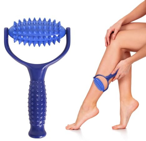 Colexy Massageball - Massageroller Mit Noppen - Griff aus ABS, Massagebälle - Massage Roller - Triggerpunkt Massage - Selbstmassagerolle für Muskelschmerzen, Beine, Rücken, Arme