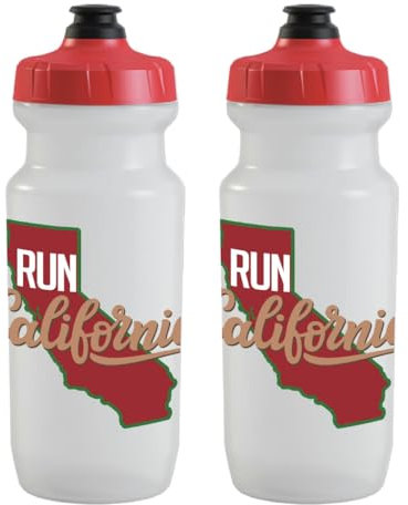 Specialized Bikes Run California – Puristische Wasserflasche der 2. Generation, 600 ml, 2 Stück