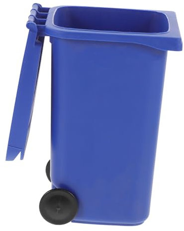 HONMEET porte-stylo poubelle petite poubelle véhicule pousse-poubelle mini poubelles seau de stockage des déchets poubelle pour la maison miniature Jouet Chariot récipient Bureau Plastique