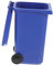 HONMEET porte-stylo poubelle petite poubelle véhicule pousse-poubelle mini poubelles seau de stockage des déchets poubelle pour la maison miniature Jouet Chariot récipient Bureau Plastique
