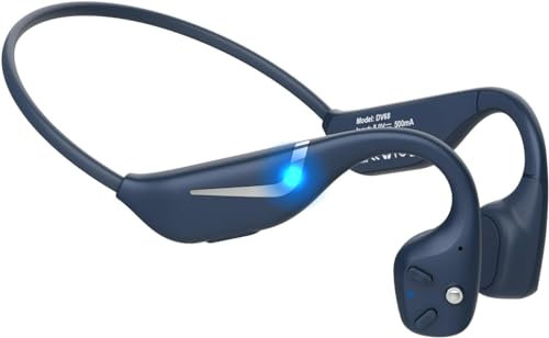 MONODEAL Knochenschall Kopfhörer Bluetooth 5.3, Bone Conduction Headphones mit 20H Spielzeit, Open Ear Kopfhörer mit Licht, IP67 wasserdichte Sportkopfhörer für Läuft Radfahren Trainieren Wandern