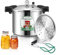 Huanyu Olla a Presión 22L con Manómetro y Peso de Presión 15PSI Esterilizador de latas con base de aleación compatible con cocinas de inducción y gas Conservas a presión