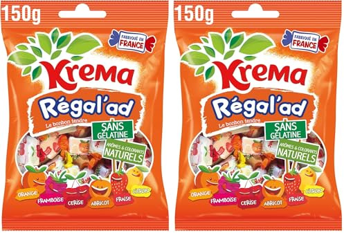 Krema Bonbon Régal'ad, Orange, 150 g (Lot de 2)