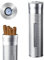 Zigarren Humidor aus Edelstahl, Zigarrenetui mit Hygrometer, Zigarre Humidor, Reisehumidor Röhre für 3 Bis 4 Zigarren, Tragbarer Zigarrenetui, Zigarren-Humidor für Kurztrips