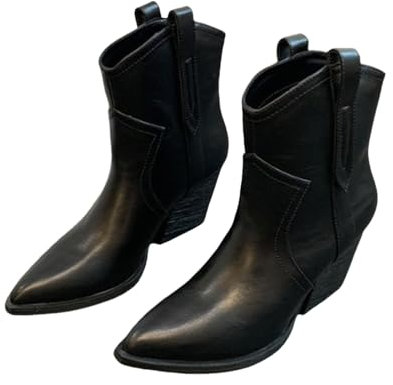 Generico Tronchetti Donna Invernali Bassi, Tronchetti Donna Morbidi Tacco Basso, Stivaletti Morbidi Scarponcini Casual Stivali Texani Donna Eleganti, Stivaletti Donna Motociclista