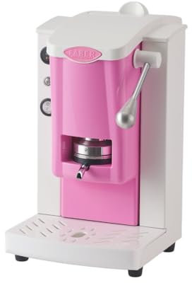 FABER COFFEE MACHINES | Modell Slot Kolor Plast | Kaffeemaschine für 44 mm ESE-Pads | verstellbare Padpresse | herausnehmbarer Padhalter mit Magnet (TOTAL WHITE BUBBLE)