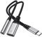 Adapter USB C Auf Klinke 3.5 mm, 2-in-1 Type C auf 3.5mm Klinke Aux Audio Adapter, USB C zu Schnellladung Aux Audio für iPhone 16/16 Pro/16 Pro Max/15/15 Pro/15 Pro Max, Samsung Galaxy, i-Pad Pro