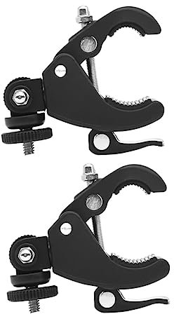 KOMBIUDA 2st Fahrradclip Handyhalterung Für Auto Solar- Surfbrett Elektroroller Dynamo Stand Kamera Telefonhalterung Für Telefonhalterhalterung Handy, Mobiltelefon Led Koffer Black Plastik