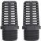 Ssguopte 2PCS Fish Tank Accessories 1.5 Threaded Suction & Overflow Strainer for Aquariums, PVC Screen Strainers for Clean Water in Ponds