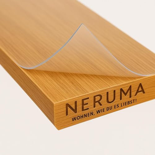 Tischfolie als transparenter Tischschutz, transparente Folien-Tischdecke, Schmutzabweisend, abwischbar und individuell zuschneidbar – 2 mm