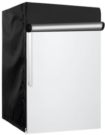 Copertura per frigorifero per esterno – Chiusura lampo Oxford Fabric protezione frigorifero con manico – Copertura impermeabile per congelatore antipolvere per cucina, garage, ristorante o uso esterno