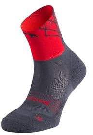 Lurbel Track Four – Calcetines de trail running unisex, Calcetín con alta amortiguación, para competir, transpirables, antiampollas y antiolor