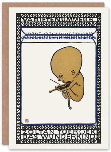 Artery8 Moriz Jung Art Card Zoltan Toeroek Violin Child Prodigy