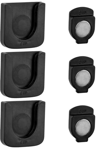 Tinsellns 3 Stück Fernbedienungshalter, Magnetische Wandhalterung für Aufbewahrung, Fernbedienungshalter Wand, Schwarz