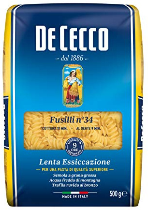 De Cecco Premium Fusilli Pasta, 500 g