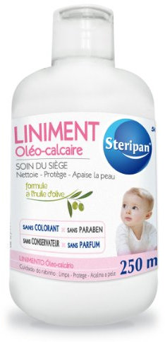 Steripan - Liniment Oléo -Calcaire - Formule à l'Huile d'Olive - Nettoie, Protège et Apaise - 250ml