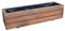 FKL DESIGN Home Deco Fioriera in legno fioriera giardino terrazza 14 litri completamente assemblata D6 noce (lunghezza 90 cm)