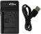 vhbw USB Ladegerät kompatibel mit Sanyo DB-L20A, DB-L20, DB-L40, DB-L40AU Kamera Camcorder/Akku - Ladeschale, Ladeanzeige, 4,2 V