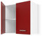 Générique Ultra Mueble Alto de Cocina L 60 cm - Rojo Mate