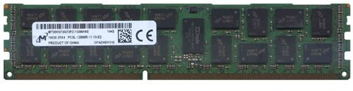 Crucial 16 Go Micron PC3–12800 CL11 DDR3 1600 MHz 1,35 V ECC Modèle Mt36ksf2g72pz-1g6 N1