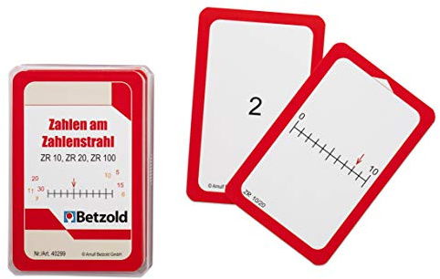 Betzold Übungskarten Zahlen am Zahlenstrahl, zum Rechnen | Mathematik, Zahlenverständnis, Grundschule, Lernmaterial