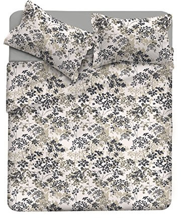 Satin Completo Letto In Raso Matrimoniale Stampato In Digitale, Grigio, 300x260x2 cm