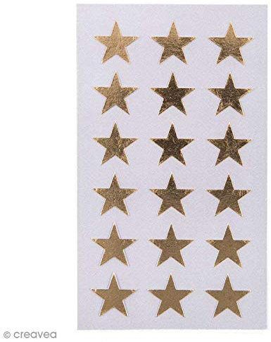 Rico Design Aufkleber Paper Poetry, 18 mm, goldfarben