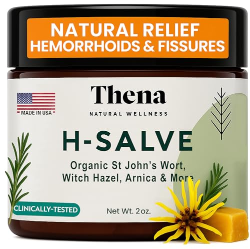 Intense Hemorrhoid Treatment Natural Hemorrhoid Relief Cream, Max Strength Herbal Anal Fissure Relief Ointment with Organic Witch Hazel for Postpartum Piles, Best with Thena Sitz Bath Soak Women Men