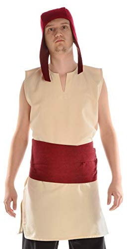 HEMAD Mittelalter Gürtel Wiglaf Wickelgürtel aus Baumwolle Grün Gewandung LARP