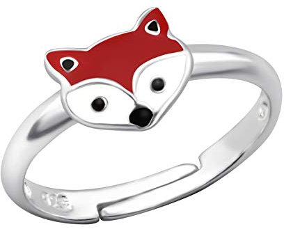 Bungsa Fuchs Kinder-Ring aus .925 Sterling Silver Silber