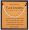 Suyi Inspirational Morse Code Armband für Frauen Mädchen 925 Sterling Silber Perlen Armbänder für Freund Tochter Freundin Frau Frau Mitarbeiter Fuck Anxiety