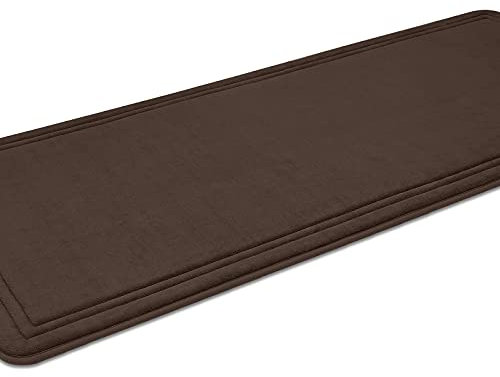 ITSOFT Badematte Memory Schaum; rutschfest, Superweich & Waschbar; Perfekt für Ihr Badezimmer (Schokoladenbraun, 150x58 cm)