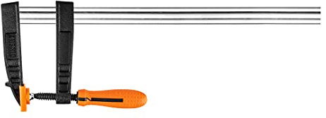 Neo Tools Schraubzwinge 120 x 500 mm, max. Spannkraft bis 200 kg, aus Stahl, Anti-Rutsch-Schicht, Überzug, 2-Komponentenkunststoffgriff