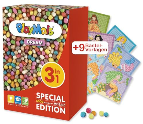 Playmais Dream 3in1 für Kinder ab 5 Jahren | Motorik-Spielzeug mit 5.000 Vorlagen | Fördert Kreativität & Feinmotorik…