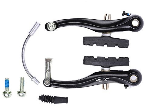 1 paire/2 noir VTT cyclisme alliage d'aluminium V jeu de freins avant et arrière vélo V jeu de freins, paire/2 jeux de freinsétrier frein vtt v brack vbreak étrier vbreak étrier+v brake velo v brake